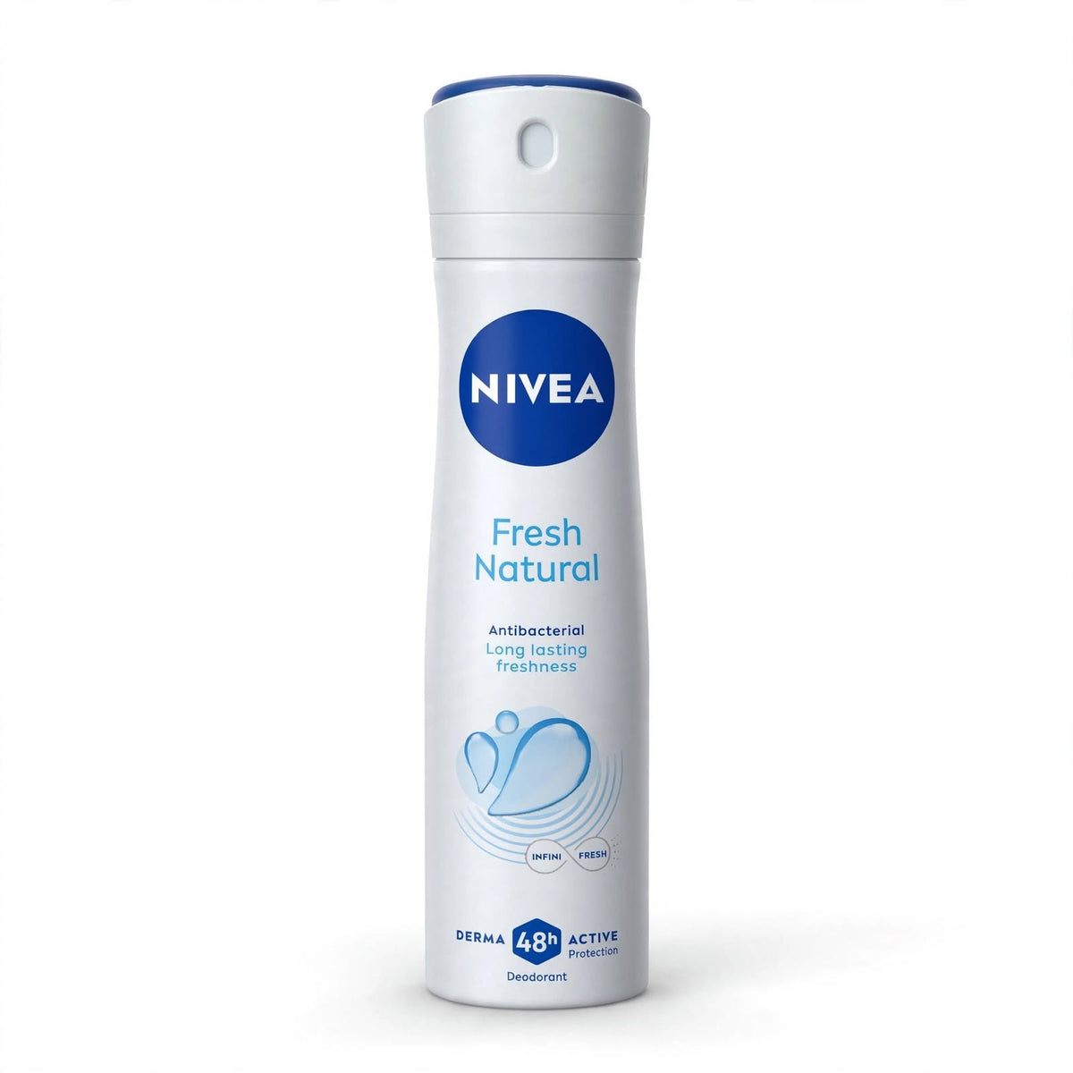 NIVEA  NATURAL FRESH  ANTIBACTERIAL LONG LASTING FRESHNESS DEODORANT SPRAY 150 ML
