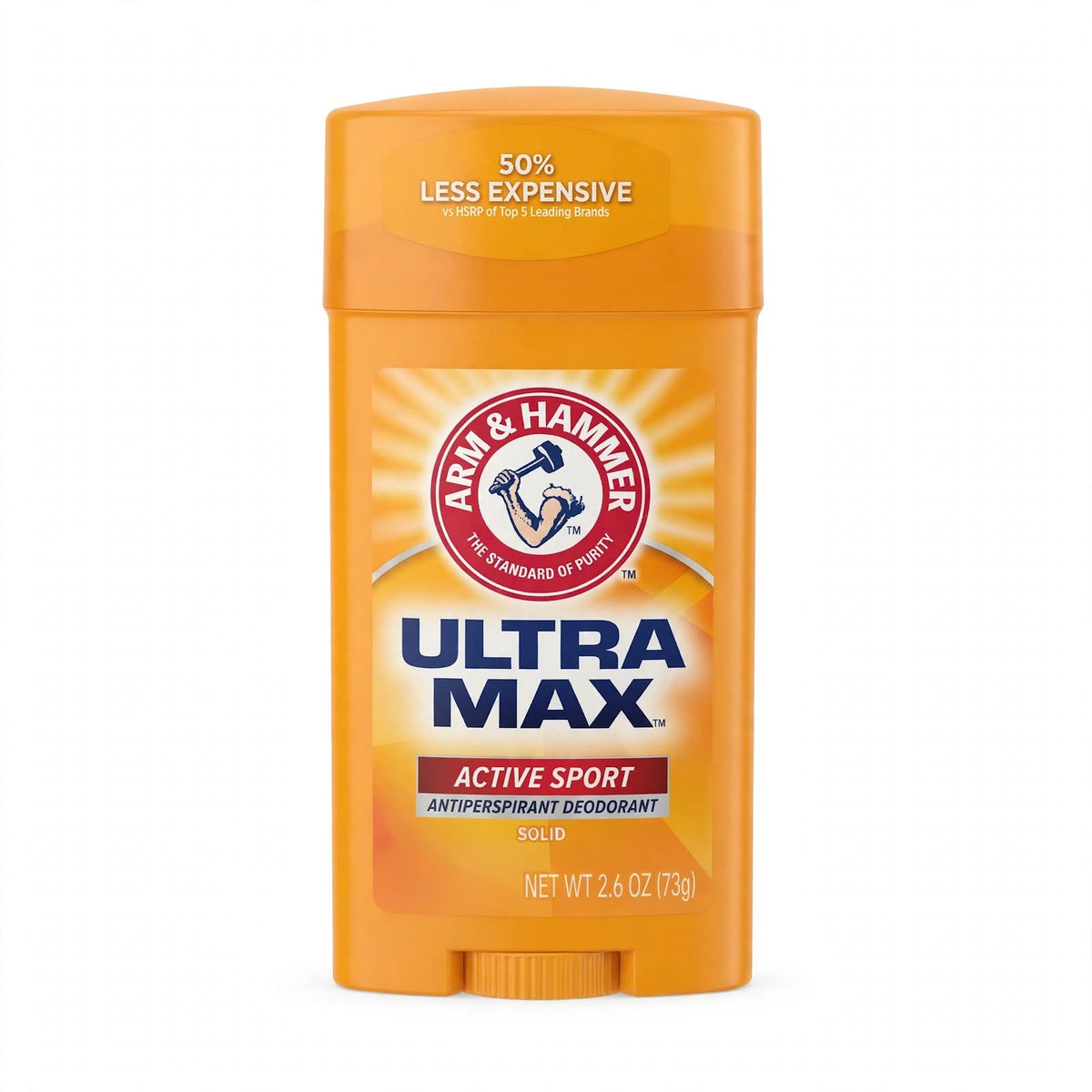 Arm & Hammer Ultra Max Active Sport Antiperspirant Deodorant Solid , 73G