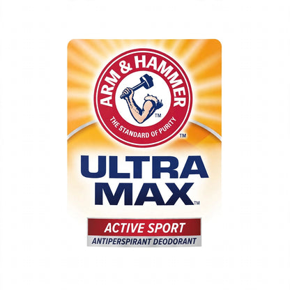 Arm & Hammer Ultra Max Active Sport Antiperspirant Deodorant Solid , 73G