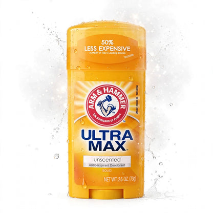Arm & Hammer Ultra Max  Unscented Antiperspirant Deodorant Solid , 73G