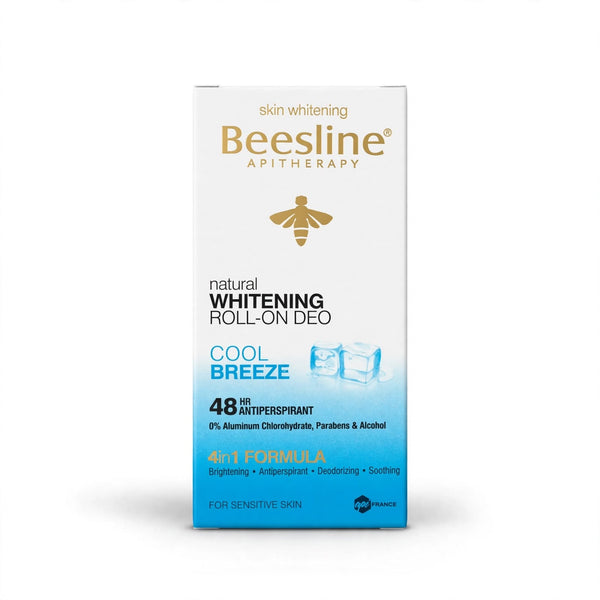 BEESLINE APITHERAPY NATURTAL WHITENING ROLL -ON DEO COOL BREEZE 4 IN 1 FORMULA 50 ML