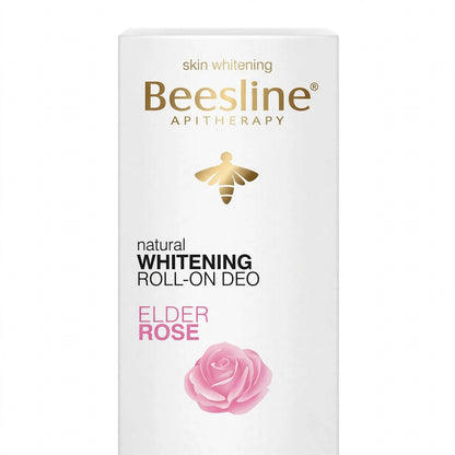 BEESLINE APITHERAPY NATURTAL WHITENING ROLL -ON DEO ELDER ROSE  4 IN 1 FORMULA 50 ML