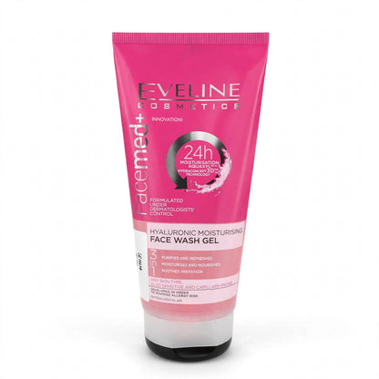 Eveline Cosmetics Facemed+3In1 Hyluronic Moisturising Face Wash Gel 150 ml