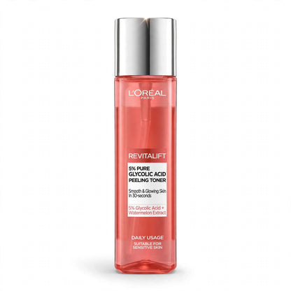 L'Oreal Paris Revitalift 5% Pure Glycolic Acid Peeling Toner Water Melon Extract 180ml