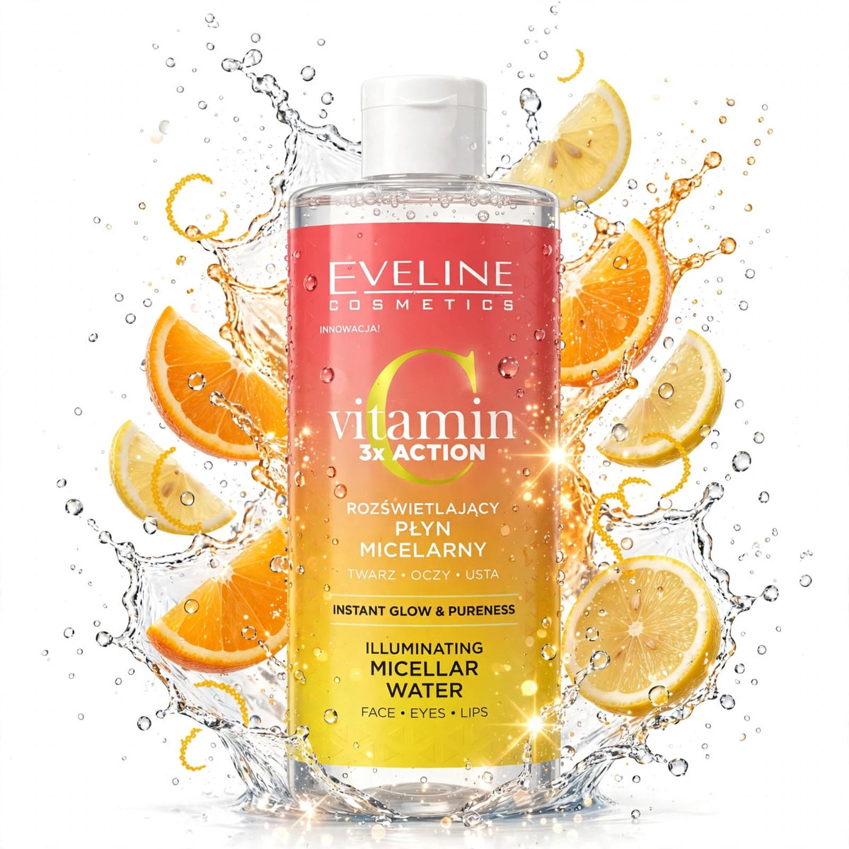Eveline Cosmetics Vitamin 3* Action Illuminating Micellar Water 500Ml