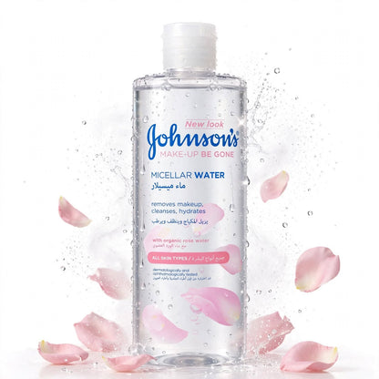 Jhonsons Micellar Water Make -Up Be Gone Remove Make up Cleanse With Organic Rose Water 400 ml