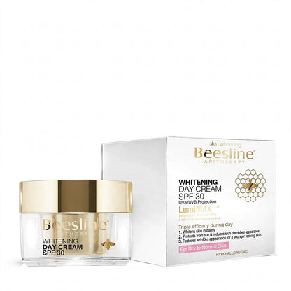 Beesline Apitherapy Lumimax Whitening,  Facial Day Cream For Dry To Normal Skin Spf30, 50Ml
