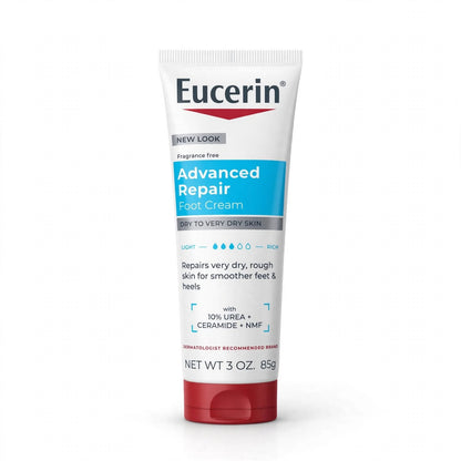 Eucerin Advanced Repair Foot Cream With 10% UREA + CERAMIDE  + NMF Dry To Very Dry Skin 85 g