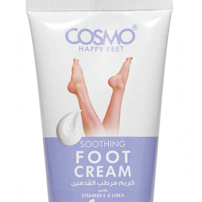 Cosmo Happy Feet Soothing Foot Cream with Vitamin E and Urea, 150ml