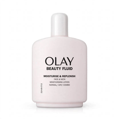Olay Beauty Fluid Moisturise & Replenish Face & Neck Moisturising Lotion 200 Ml