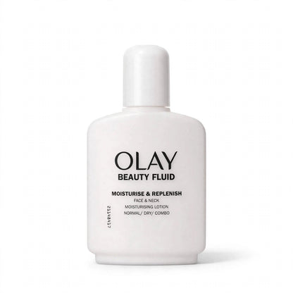 Olay Beauty Fluid Moisturise & Replenish Face & Neck Moisturising Lotion 100ml