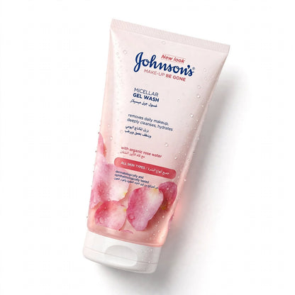 Johnson’s Micellar Gel Wash With Organic Rose Water Make Up Be Gone 150 ML