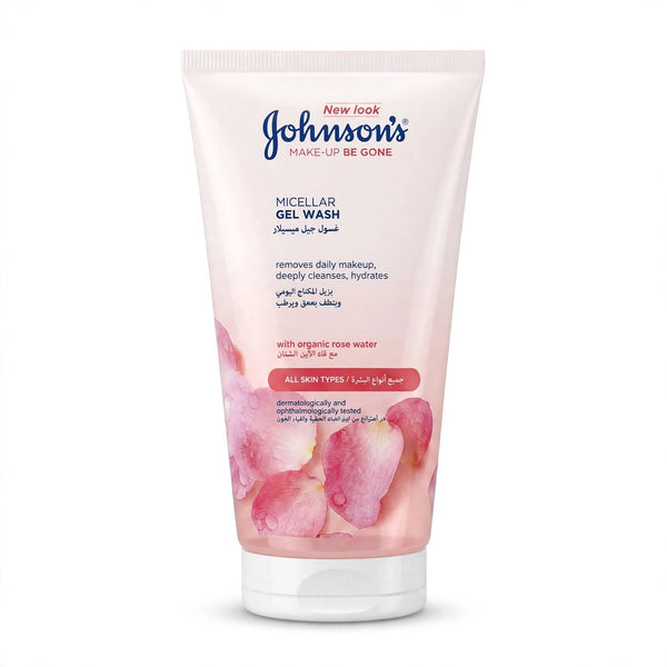 Johnson’s Micellar Gel Wash With Organic Rose Water Make Up Be Gone 150 ML