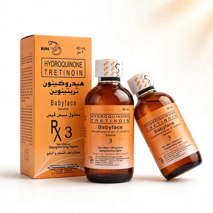 RDL HYDROQUINONE TRETINOIN BABY FACE RX 3 ANTI -ACNE DEPIGMENTING AGENT 60  ML