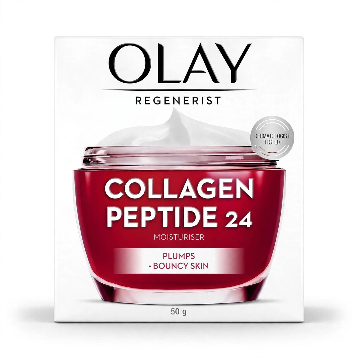 Olay Regenerist Collagen Peptide 24 Moisturise Plums Bouncy Skin 50G