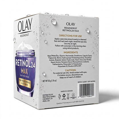 Olay Regenerist Retinol 24 Max Night Moisturiser 50G