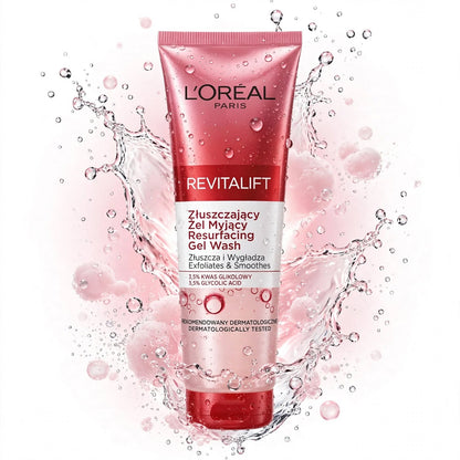 L'Oreal Paris Revitalift Resurfacing Gel Wash 3.5% Glycolic Acid 150ml