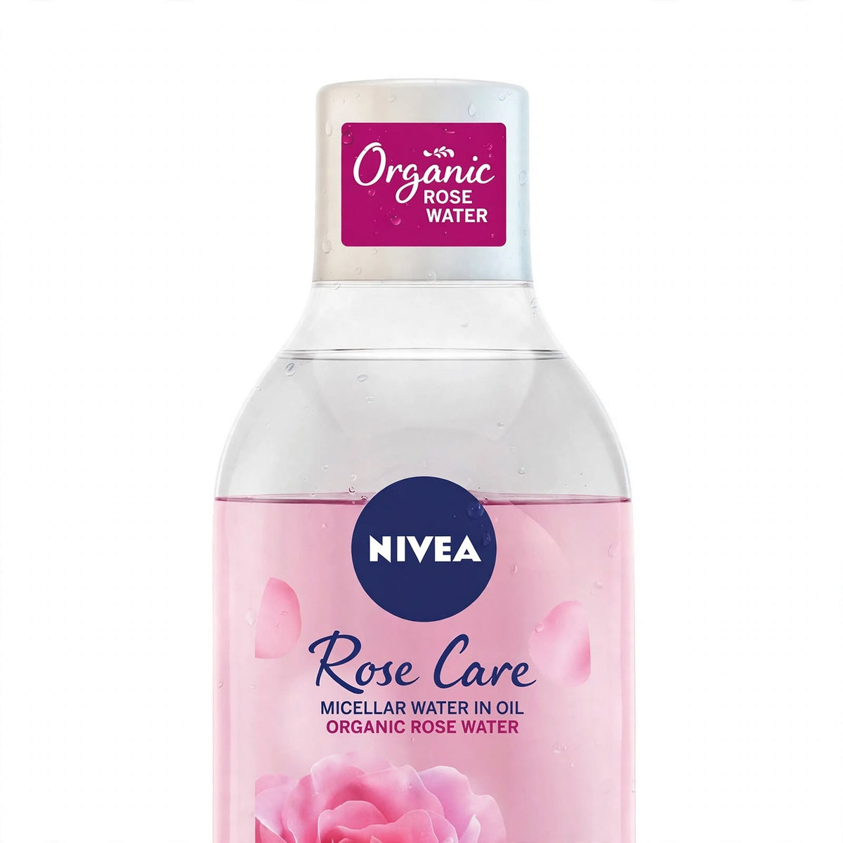 Nivea Rose Care Face Micellar Water In Oil  Organic Rose Water Makeup Remover, 400Ml
