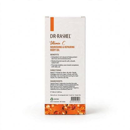 Dr Rashel Vitamin C Nourishing & Repairing Body Oil, 100Ml