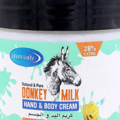 Max Lady Donkey Milk Hand & Body Cream Whitening Complex 360Ml