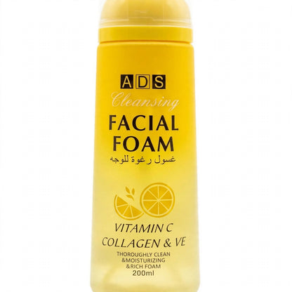 ADS  Vitamin C Collagen & Ve Facial Foam Cleansing  200ml