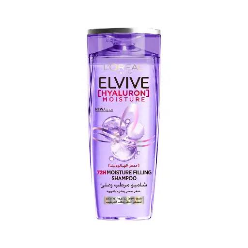 L'Oreal Elvive 72H Moisture Filling Shampoo With Hyaluronic Acid For Dehydrated & Dry Hair, 400Ml