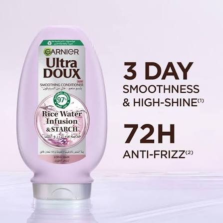 Garnier Ultra Doux Rice Water Conditioner, 360Ml
