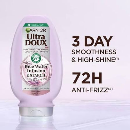 Garnier Ultra Doux Rice Water Conditioner, 360Ml