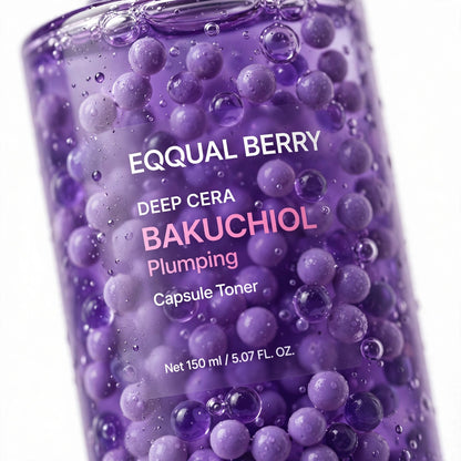 Eqqualberry deep cera  bakuchiol plumping capsule toner