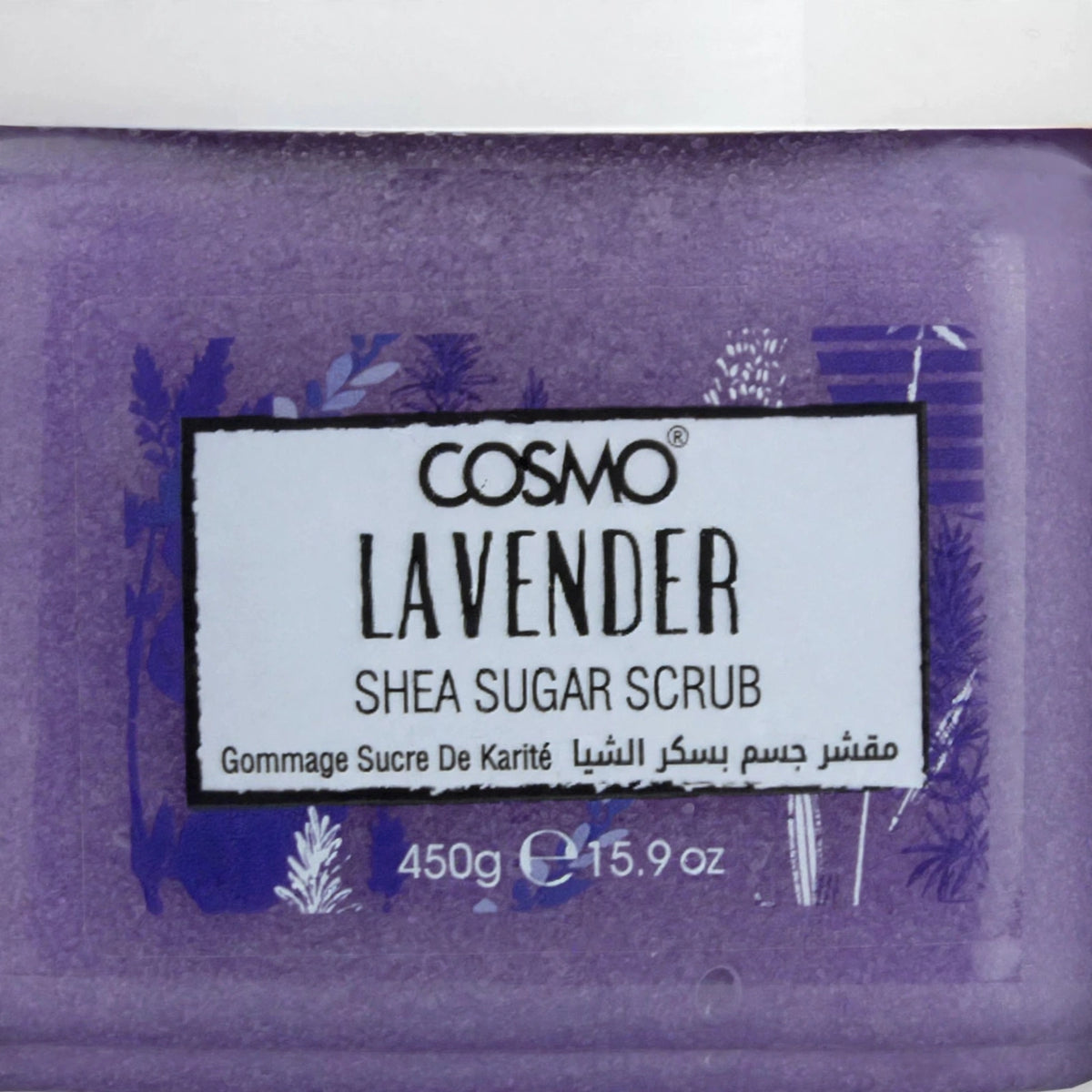 COSMO LAVENDER SHEA SUGAR SCRUB 450 g