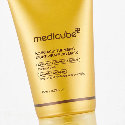 MEDICUBE KOJIC ACID TURMERIC NIGHT WRAPPING MASK 75 ML