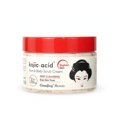 Kojic Acid Guanjing Beauty Face & Body Scrub Cream, 320 G