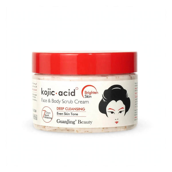 Kojic Acid Guanjing Beauty Face & Body Scrub Cream, 320 G