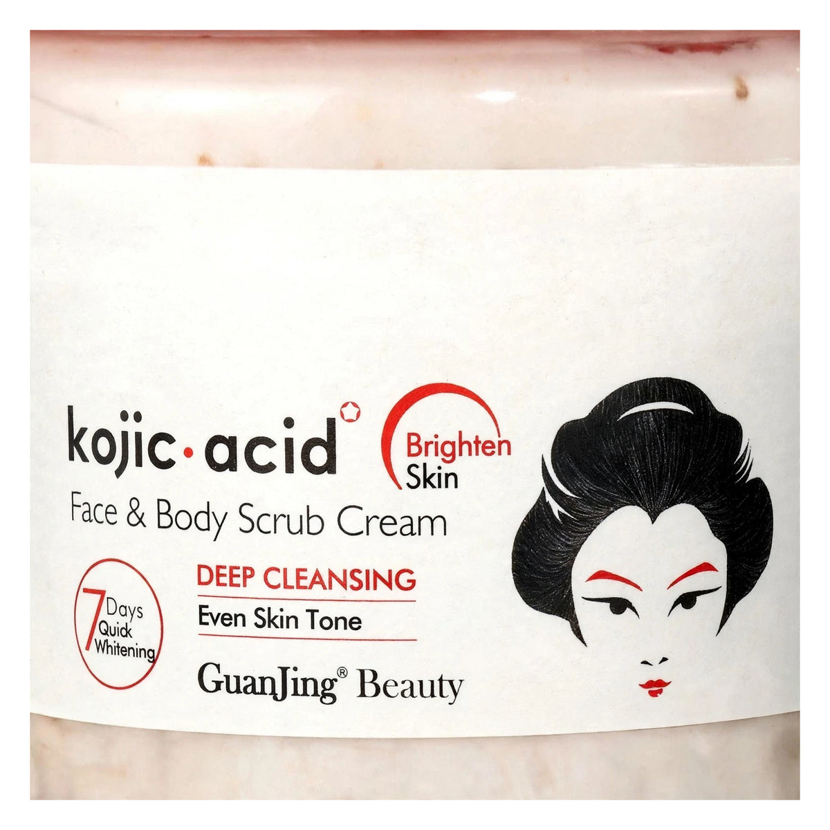Kojic Acid Guanjing Beauty Face & Body Scrub Cream, 320 G