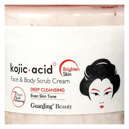 Kojic Acid Guanjing Beauty Face & Body Scrub Cream, 320 G