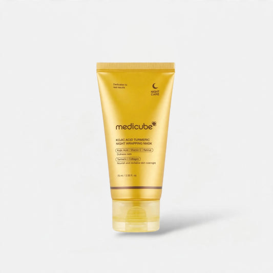 MEDICUBE KOJIC ACID TURMERIC NIGHT WRAPPING MASK 75 ML