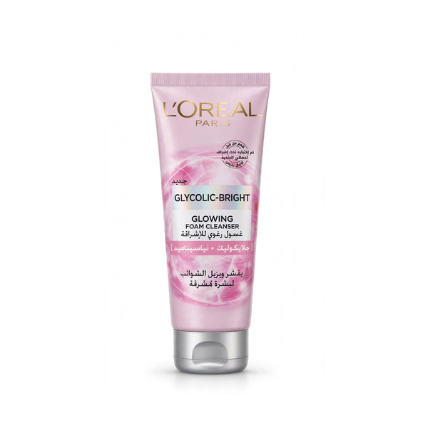 L'oreal Paris Glycolic Brightening & Glowing Daily Foaming Cleanser, 100Ml
