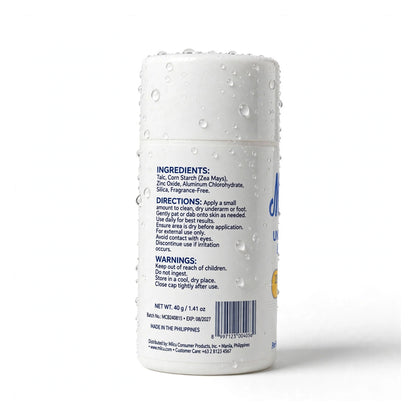 Milcu 2 In-One Underarm&Foot Deodrant Powder 40 GM
