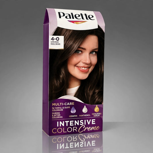 palette intensive colour cream middle brown 4-0