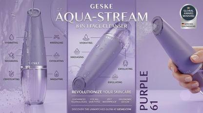 Geske Aqua-stream Face Cleanser 8 In 1 Purple 61