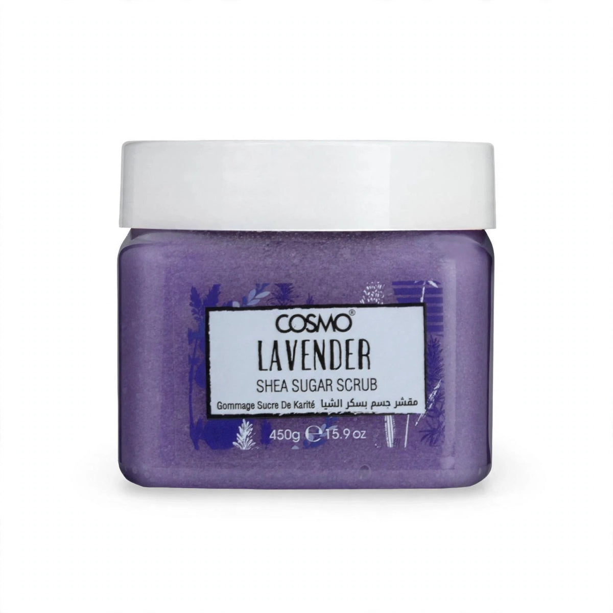 COSMO LAVENDER SHEA SUGAR SCRUB 450 g