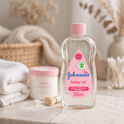 jhonsons baby oil moistture 300 ml