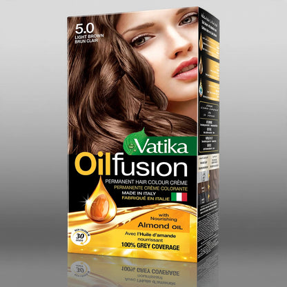 Vatika oilfusion 5.0 light brown burn clair