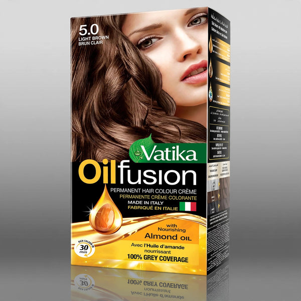 Vatika oilfusion 5.0 light brown burn clair