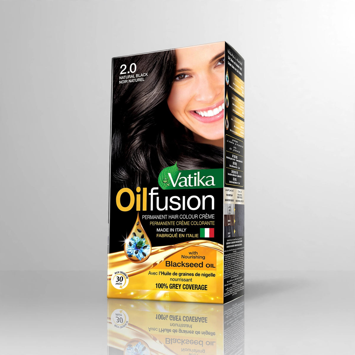 Vatika oilfusion 2.0 natural black noir naturel