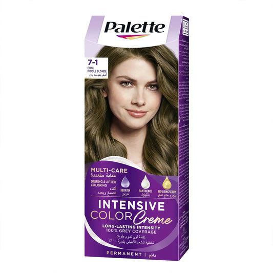 palette intensive color creme cool middle blonde 7-1