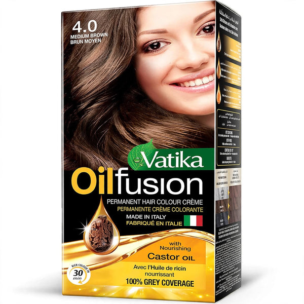 Vatika oilfusion 4.0 medium brown burn moyen