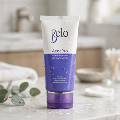 Belo Ancepro pimple -fighting gel face wash oil free non -comedogenic hypoallergenic dermatologist tested 50 ml